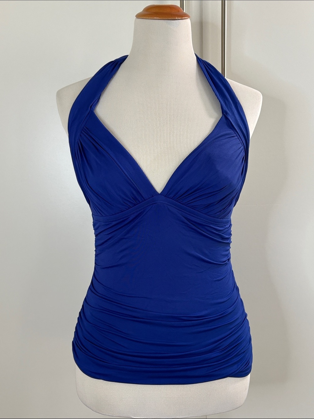 La Blanca Royal Blue Halter Tankini Top 6